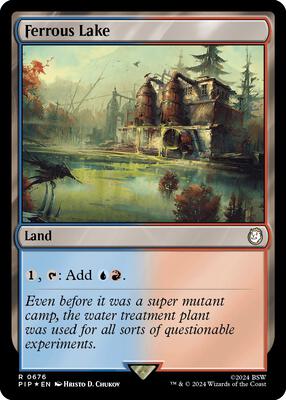Ferrous Lake (Surge Foil) card from Universes Beyond: Fallout