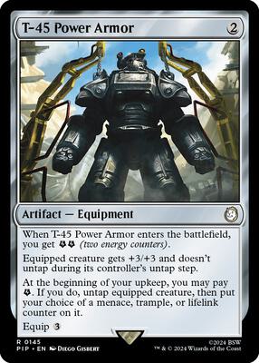 T-45 Power Armor card from Universes Beyond: Fallout