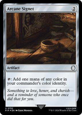 Arcane Signet (Surge Foil) card from Universes Beyond: Fallout