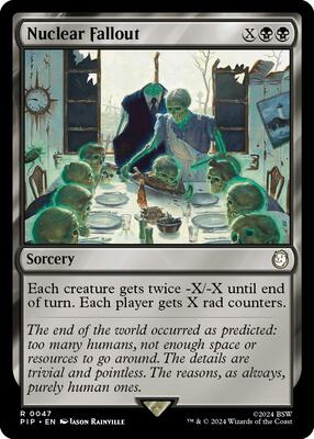 Nuclear Fallout card from Universes Beyond: Fallout