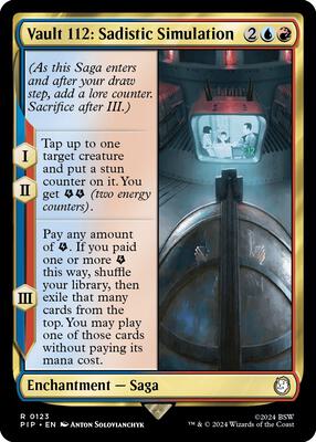 Vault 112: Sadistic Simulation card from Universes Beyond: Fallout