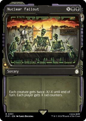 Nuclear Fallout (Showcase) card from Universes Beyond: Fallout