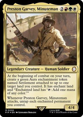 Preston Garvey, Minuteman card from Universes Beyond: Fallout