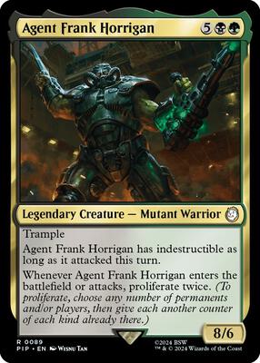 Agent Frank Horrigan card from Universes Beyond: Fallout