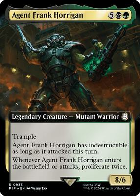 Agent Frank Horrigan (Extended Art) (Surge Foil) card from Universes Beyond: Fallout