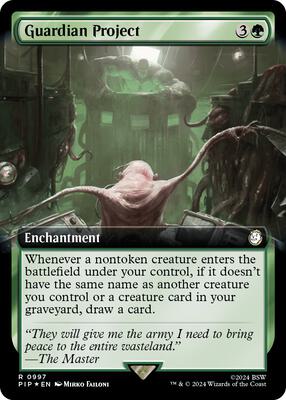 Guardian Project (Extended Art) (Surge Foil) card from Universes Beyond: Fallout
