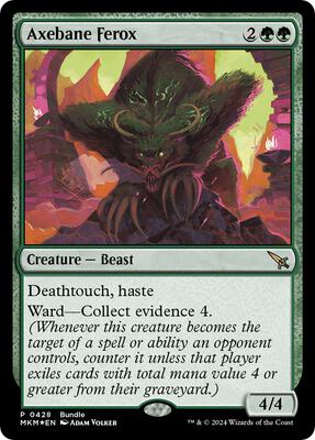 Axebane Ferox (MKM Bundle) card from Unique and Miscellaneous Promos