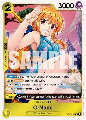 O-Nami card from Wings of the Captain