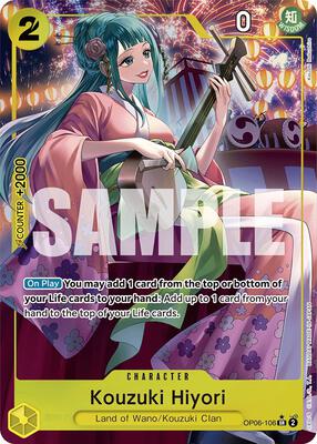 Kouzuki Hiyori (Alternate Art) card from Wings of the Captain