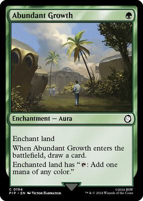 Abundant Growth card from Universes Beyond: Fallout