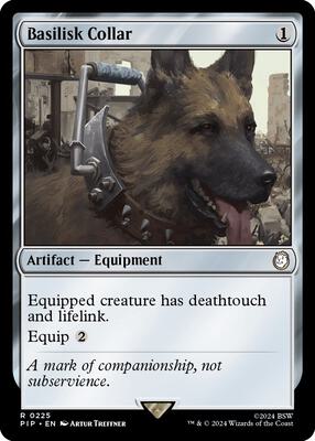 Basilisk Collar card from Universes Beyond: Fallout