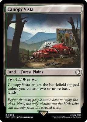 Canopy Vista card from Universes Beyond: Fallout