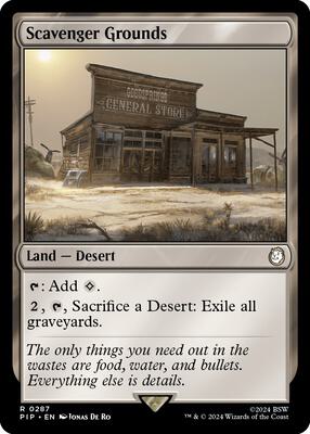 Scavenger Grounds card from Universes Beyond: Fallout