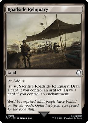 Roadside Reliquary card from Universes Beyond: Fallout