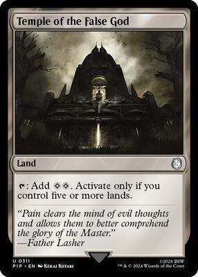 Temple of the False God card from Universes Beyond: Fallout