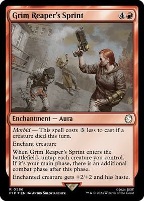 Grim Reaper's Sprint (Surge Foil) card from Universes Beyond: Fallout