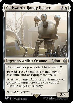 Codsworth, Handy Helper card from Universes Beyond: Fallout