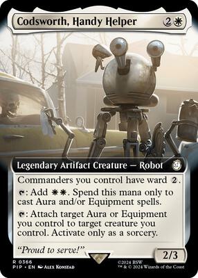 Codsworth, Handy Helper (Extended Art) card from Universes Beyond: Fallout