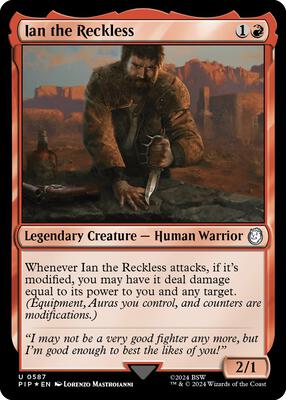 Ian the Reckless (Surge Foil) card from Universes Beyond: Fallout