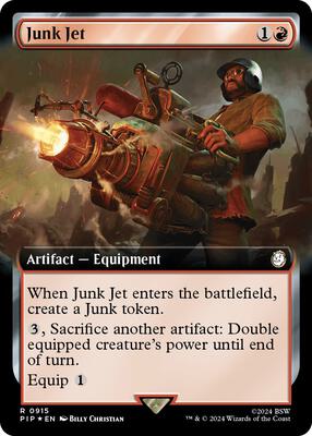Junk Jet (Extended Art) (Surge Foil) card from Universes Beyond: Fallout