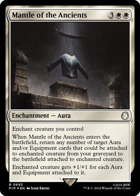 Mantle of the Ancients (Surge Foil) card from Universes Beyond: Fallout