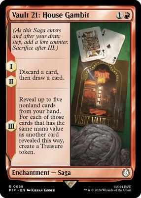 Vault 21: House Gambit card from Universes Beyond: Fallout