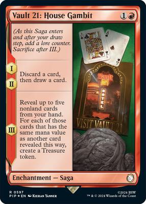 Vault 21: House Gambit (Surge Foil) card from Universes Beyond: Fallout