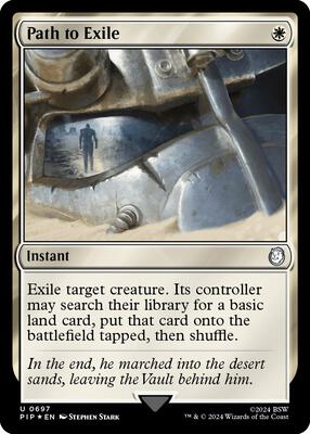 Path to Exile (Surge Foil) card from Universes Beyond: Fallout