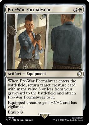 Pre-War Formalwear card from Universes Beyond: Fallout