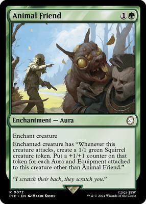 Animal Friend card from Universes Beyond: Fallout