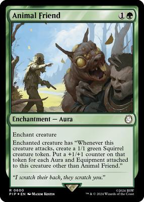 Animal Friend (Surge Foil) card from Universes Beyond: Fallout