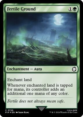 Fertile Ground (Surge Foil) card from Universes Beyond: Fallout