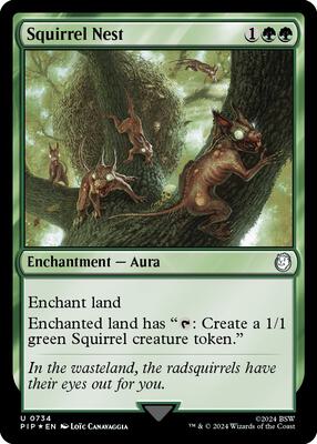 Squirrel Nest (Surge Foil) card from Universes Beyond: Fallout