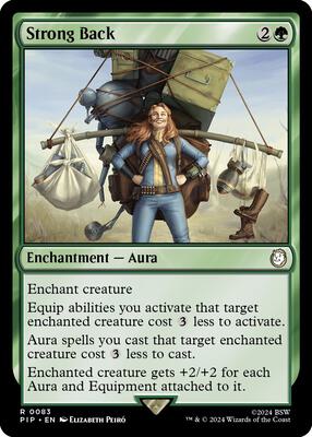 Strong Back card from Universes Beyond: Fallout