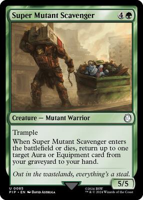 Super Mutant Scavenger card from Universes Beyond: Fallout