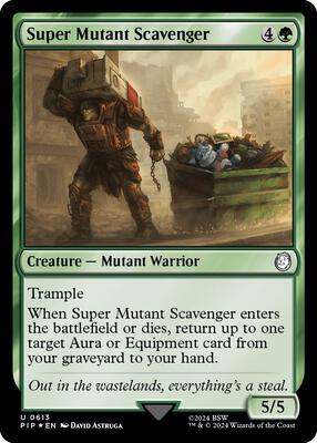 Super Mutant Scavenger (Surge Foil) card from Universes Beyond: Fallout