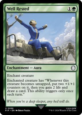 Well Rested card from Universes Beyond: Fallout