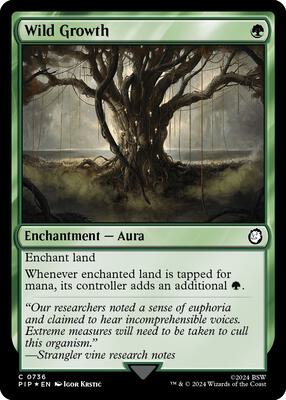 Wild Growth (Surge Foil) card from Universes Beyond: Fallout