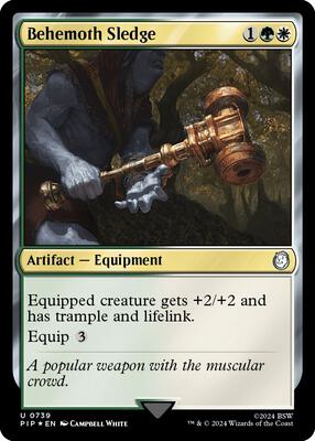 Behemoth Sledge (Surge Foil) card from Universes Beyond: Fallout