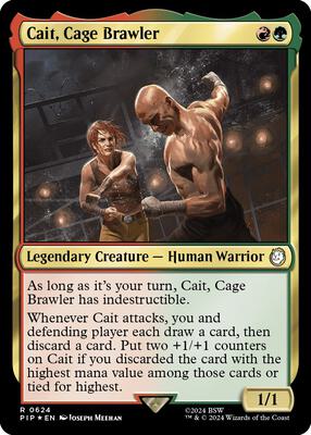 Cait, Cage Brawler (Surge Foil) card from Universes Beyond: Fallout