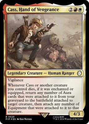 Cass, Hand of Vengeance (Surge Foil) card from Universes Beyond: Fallout