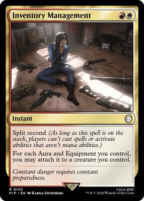 Inventory Management card from Universes Beyond: Fallout