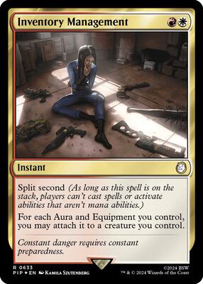 Inventory Management (Surge Foil) card from Universes Beyond: Fallout