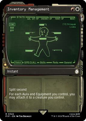 Inventory Management (Showcase) card from Universes Beyond: Fallout
