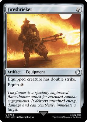 Fireshrieker (Surge Foil) card from Universes Beyond: Fallout
