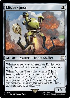 Mister Gutsy card from Universes Beyond: Fallout