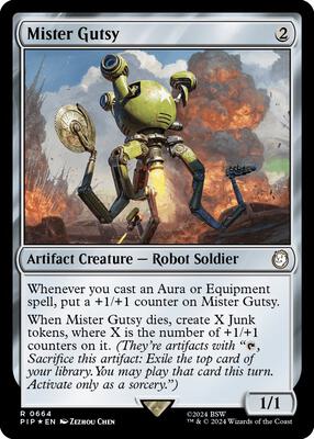 Mister Gutsy (Surge Foil) card from Universes Beyond: Fallout