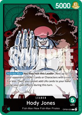 Hody Jones (020) card from Wings of the Captain