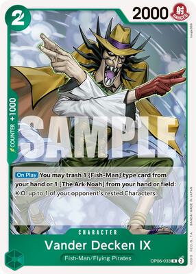 Vander Decken IX card from Wings of the Captain