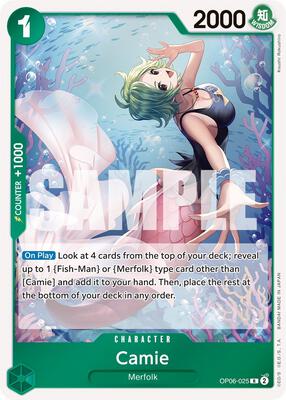 Camie card from Wings of the Captain